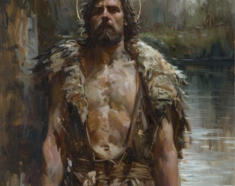 Saint John The Baptist | High Definition Instant Download | Christian Catholic Artwork