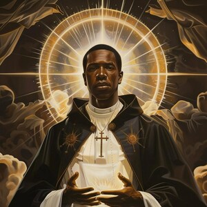 Saint-Martin-de-porres | Directe download in hoge resolutie | Christelijk-katholiek kunstwerk