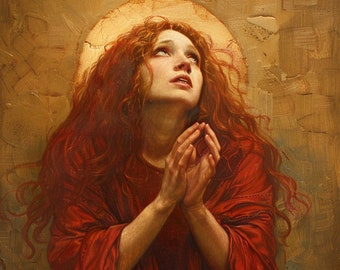 Saint Mary Magdalene - Catholic Art | Digital Product Instant Download