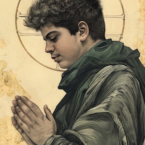 Saint Carlo Acutis - Catholic Art | Digital Product Instant Download