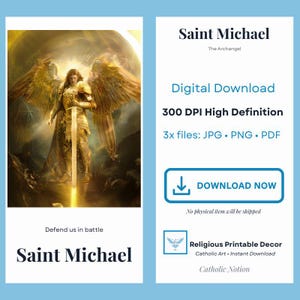 Saint Michael the Archangel – Instant Digital Download - Etsy