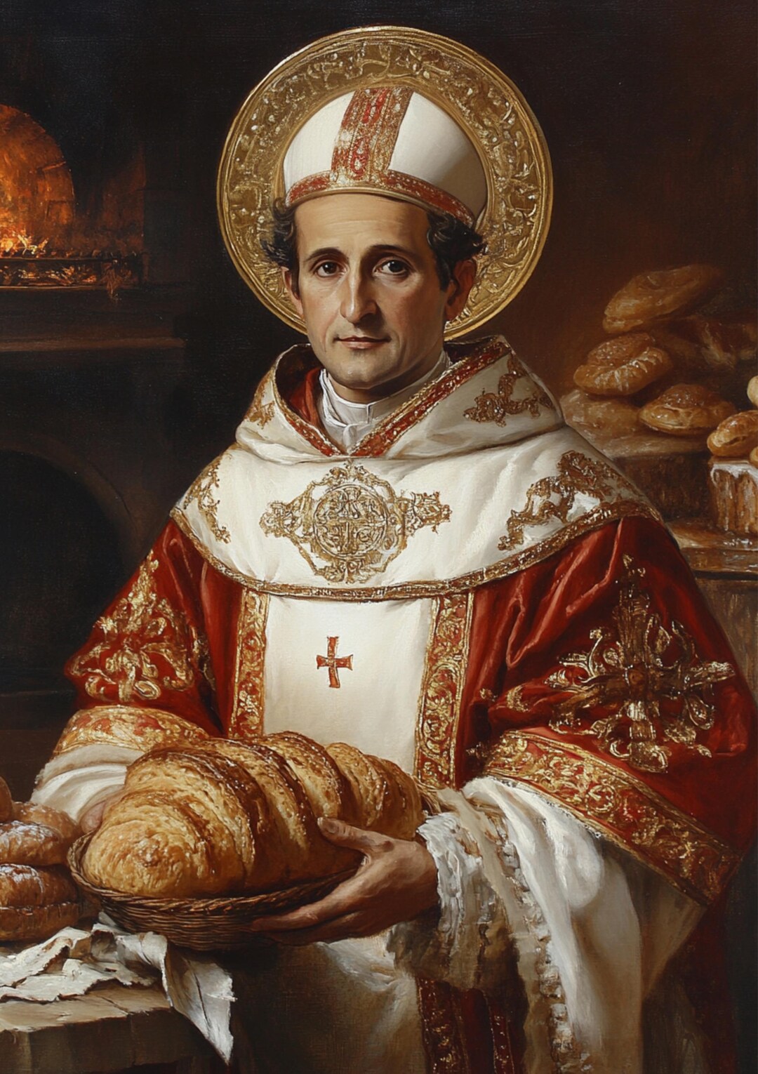 Sent Onore Saint Honoré Art Print: Catholic Baker Patron Saint (digital Download ...
