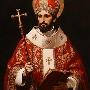 San Valentino / Download istantaneo ad alta definizione / Opera d'arte cristiana cattolica