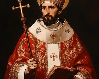 Saint Valentine | High Definition Instant Download | Christian Catholic Artwork