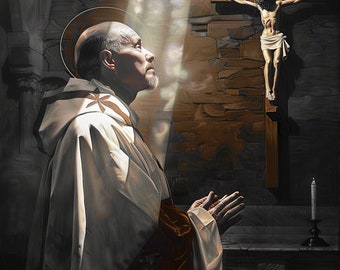 Saint John Of The Cross - Catholic Art | Digital Product Instant Download