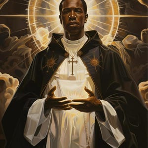 Saint Martin de Porres Art Print: Catholic Home Decor (Digital Download, PDF, JPG, PNG)