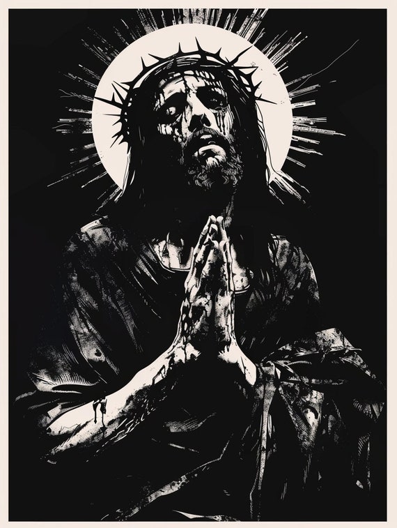 Jesus Christ PNG: Catholic Art, Christian Artwork (Digital Download)