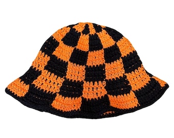 Elegant Two-Tone Crochet Bucket Hat Two-tone Crochet Bucket Hat - Etsy main image 4