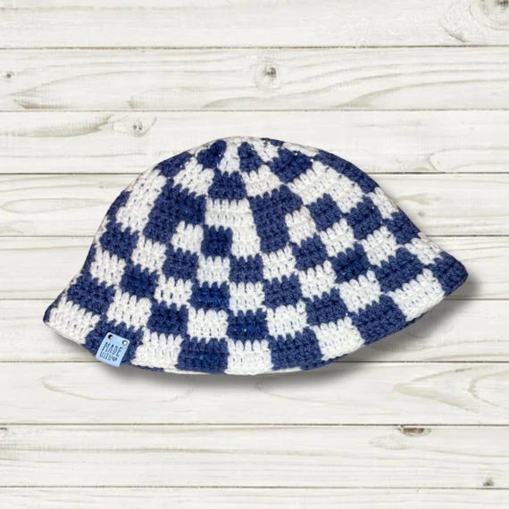 Elegant Two-Tone Crochet Bucket Hat Two-tone Crochet Bucket Hat - Etsy main image 3