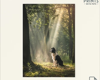 Impresión de Border Collie, Arte de pared de Border Collie, Regalos de Border Collie para el propietario de Border Collie, Descarga digital