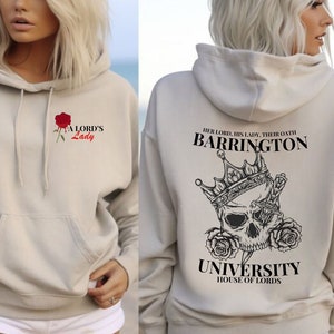 A LORD&#39;S LADY Sweatshirt, LORDS Series, Lords, Lady, I Vow You Vow We Vow,Bookish Merch, Books,Dark Romance,Booktok, Barrington University