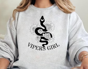 DEN OF VIPERS Crewneck, Bookish Merch, Boeken, Dark Romance, Booktok, Gildan 18000, Little Bird, Vipers, Vipers Girl