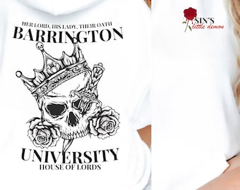 SIN'S Little Demon Sweatshirt, LORDS Series, LORDS, ik beloof dat je belooft dat we beloven, Bookish Merch, Dark Romance, Booktok, Barrington University, Sin