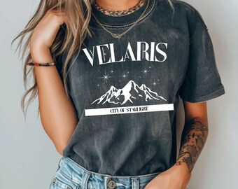 Acotar Shirt, The Night Court Shirt, Velaris Shirt, Acotar Merch, City of Starlight, Rhysand, Bookish, Cadeau voor haar, Comfort Kleuren 1717
