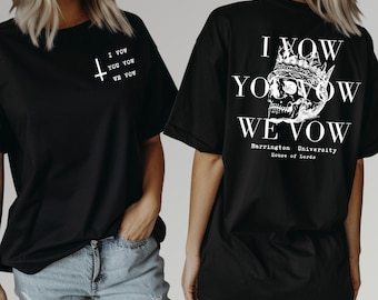 LORDS Series Jersey T-SHIRT met korte mouwen, ik beloof je dat we beloven, Lords, Bookish Merch, boeken, Dark Romance, Booktok, Bella Canvas 3001,