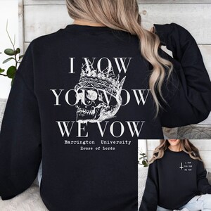LORDS Series crewneck, I Vow You Vow We Vow, Lords, Bookish Merch, Books, Dark Romance, Booktok, Gildan 18000,