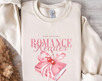 Romantiek Reader Book Club, Book Club Girl, Coquette, Cherry, Cute Bow, Boekenliefhebber, Cadeau voor haar, Valentijnsdag, Valentijnsdag Cadeau, Mooi