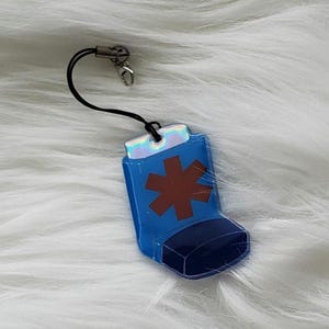 Inhaler - Asthma Alert (purse/backpack charm)