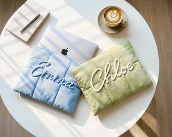 Étui personnalisé pour ordinateur portable : fermeture magnétique, pochette pour ordinateur portable 12 x 16 pouces, cadeau d'anniversaire et de remise des diplômes