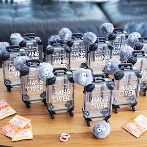 Hangover Kit Mini Suitcase| |Bachelorette Party| Emergency Kit |Birthday Party Favour |Lets Go Girls | Girls Trips