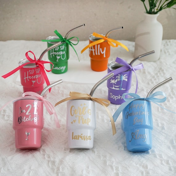 Girls Trip 3oz Shot Glass,Custom Mini Tumbler,Bachelorette Party ,Personalized Bridesmaid Gifts,21st Birthday,Bridal Party,Party Favors,Sip,