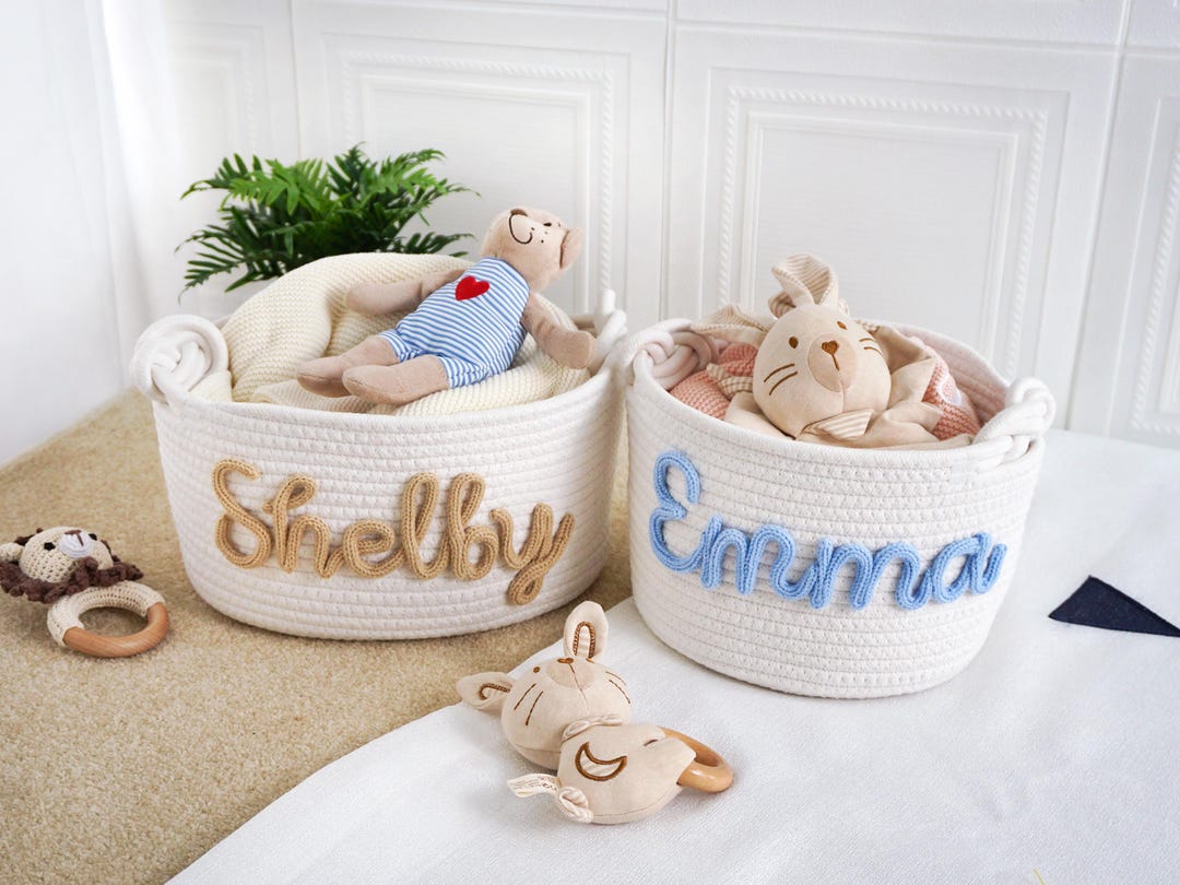Baby Shower Gift Basket ,personalized Newborn Gift , Baby Name Gift