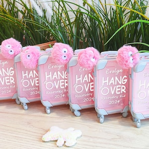 Hangover Kit Mini Suitcase| |Bachelorette Party| Emergency Kit |Birthday Party Favour |Lets Go Girls |Girls Trips