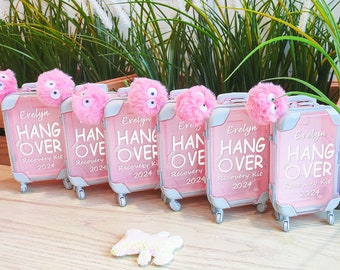 Hangover Kit Mini Suitcase| |Bachelorette Party| Emergency Kit |Birthday Party Favour |Lets Go Girls |Girls Trips