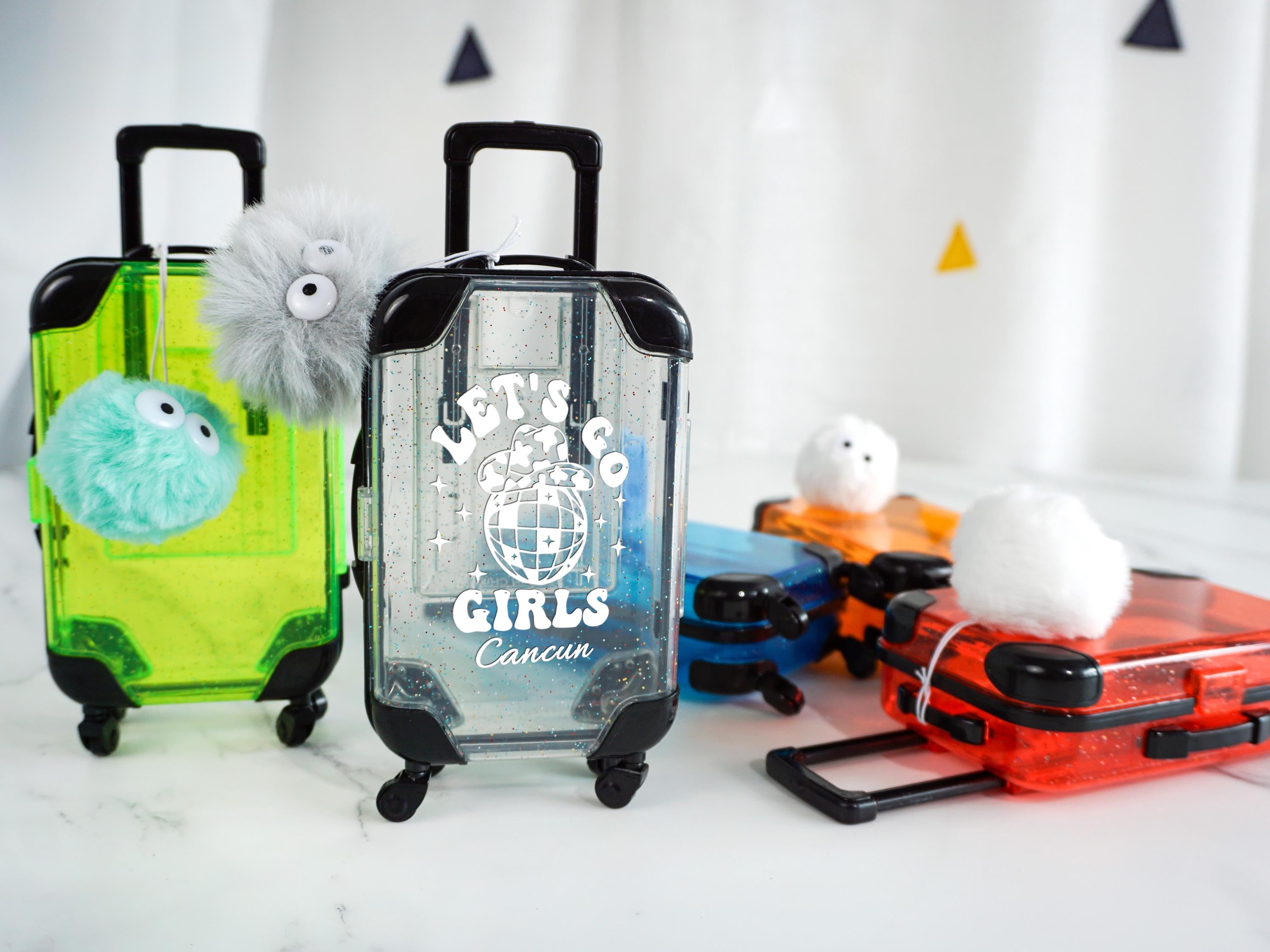 Hangover Kit Mini Suitcase, Bachelorette Party, Emergency Kit, Birthday Party Favor, Let's Go Girls, Girls Trips