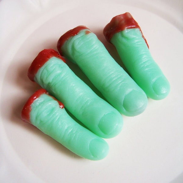 Zombie Soap Set - Finger Soap, Zombie Soaps, Walking Dead Soap, Apocalypse Soap, Scary Soap, Prank Soap, Gag Gift, Watermelon Soap, Blood