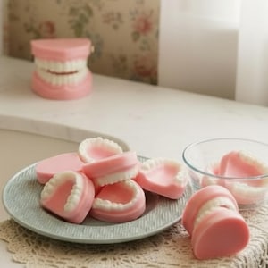 Denture Soap Set: Peppermint Scented, Dentist Gag Gift