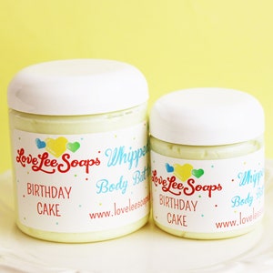 Whipped Body Butter Birthday Cake - Whipped Body Lotion, Body Frosting, Happy Birthday, Cupcake, Body Whip, Whipped Lotion, Cake, Soap Favor