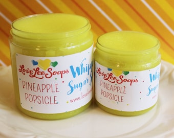 Pineapple Popsicle Whipped Sugar Scrub: Exfoliating Body Frosting