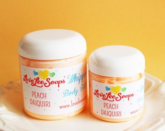 Whipped Body Butter Peach Daiquiri  - Whipped Body Lotion, Body Frosting, Gift For Her, Skin Care, Hand Lotion, Body Cream, Body Lotion