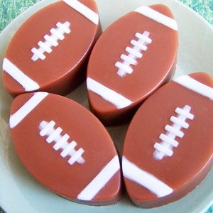 Chocolate Football Soap Kids Soap, Soap Favors, Sports, Gift For Him, Boys Soap, Party Favors, Birthday, NFL, Novelty Soap, Gift For Him image 1