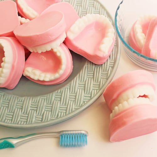 Denture Soap Set False Teeth Gag Gift Tooth Soap Prank Etsy