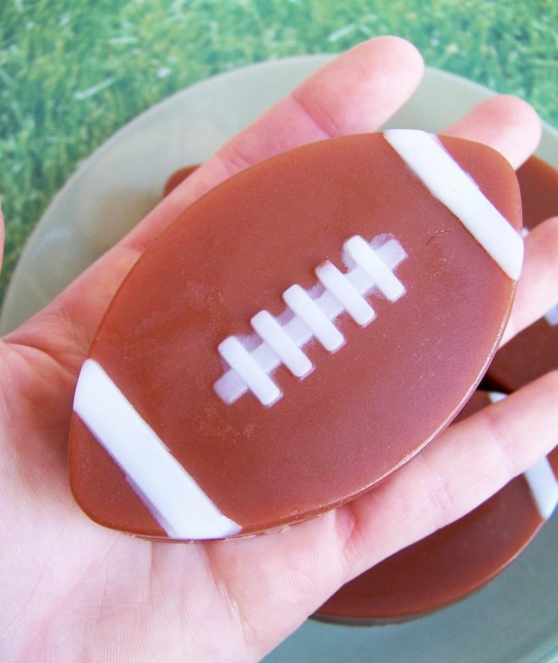 Chocolate Football Soap Kids Soap, Soap Favors, Sports, Gift For Him, Boys Soap, Party Favors, Birthday, NFL, Novelty Soap, Gift For Him image 4