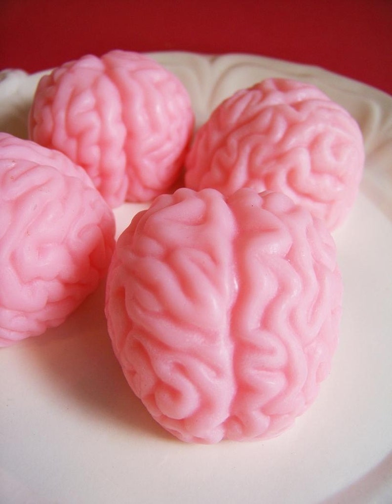Brain Soap Halloween Soap, Gag Gift, Trick or Treat, Halloween Favors, Zombie Soap, The Walking Dead, Soap Favors, Soap, Party Favors image 4