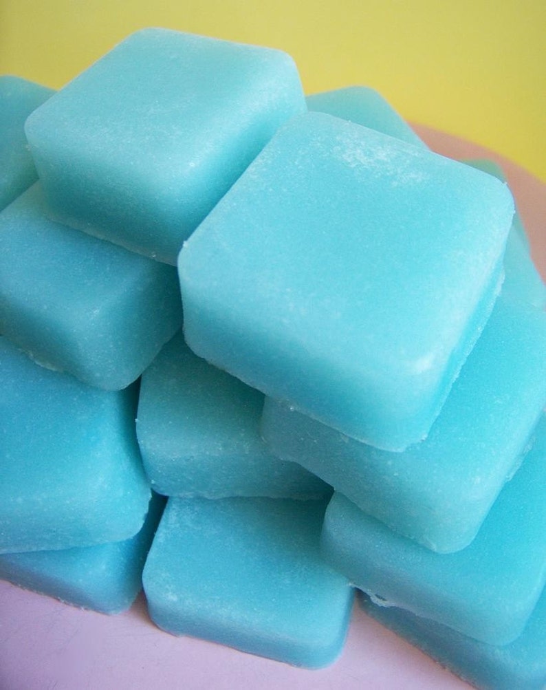 Solid Sugar Scrub Soap Cotton Candy Set Soap Scrub, Sugar Cube, Exfoliating, Party Favors, Bridal Shower, Baby Shower, Teen Gift, Candy image 4