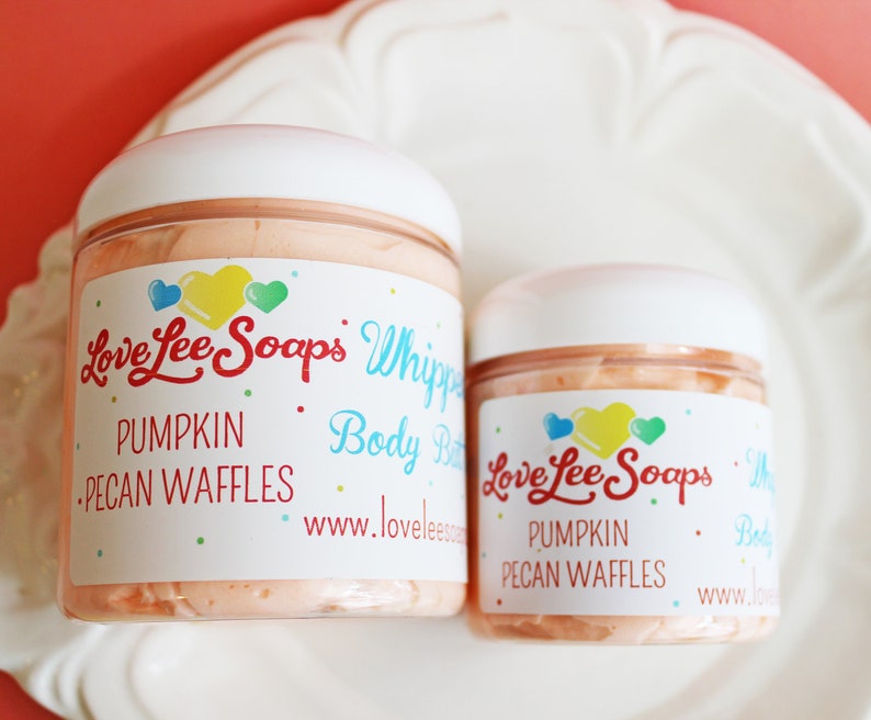 Whipped Body Butter Pumpkin Pecan Waffles Whipped Lotion, Whip Soap, Body Lotion, Body Frosting, Dessert, Bridal Shower, Wedding Favors image 4