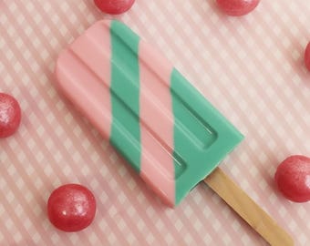 Bubblegum Soap Pop: Handmade Vegan Candy Stripe Soap