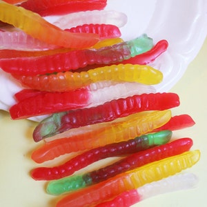 Gummy Worm Soap Gift Set - Candy Soap, Gummi Worm Soap, Kids Soap, Handmade Soap, Soap Favors, Watermelon Soap, Party Favors, Food Soap