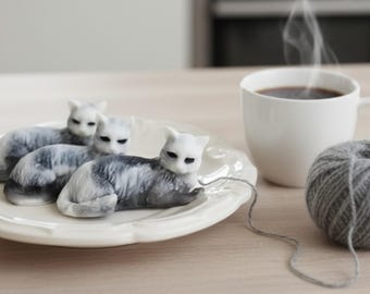 猫用石鹸：コーヒーの香り、三毛猫ギフト、ティーンギフト
