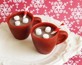 Pfefferminz-Mokka-Seife - Heiße Schokoladenseife, Marshmallow-Seife, Strumpf Stuffer, Schokoladenseife, Becher, Teen Geschenk, Geschenk für sie, Seifengeschenke