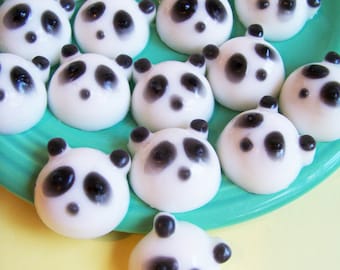 Panda Bear Soap Set - Panda Soap, Bear Soap, Lime Soap, Animal Soap, Mini Set, Party Favor, Kids Soap, Mini Soap, Kawaii Soap, Children Bath