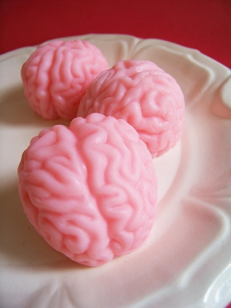 Brain Soap Halloween Soap, Gag Gift, Trick or Treat, Halloween Favors, Zombie Soap, The Walking Dead, Soap Favors, Soap, Party Favors image 2