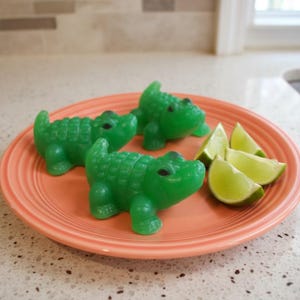 Alligator Shaped Soap: Moisturizing Lime Scented Party Favors