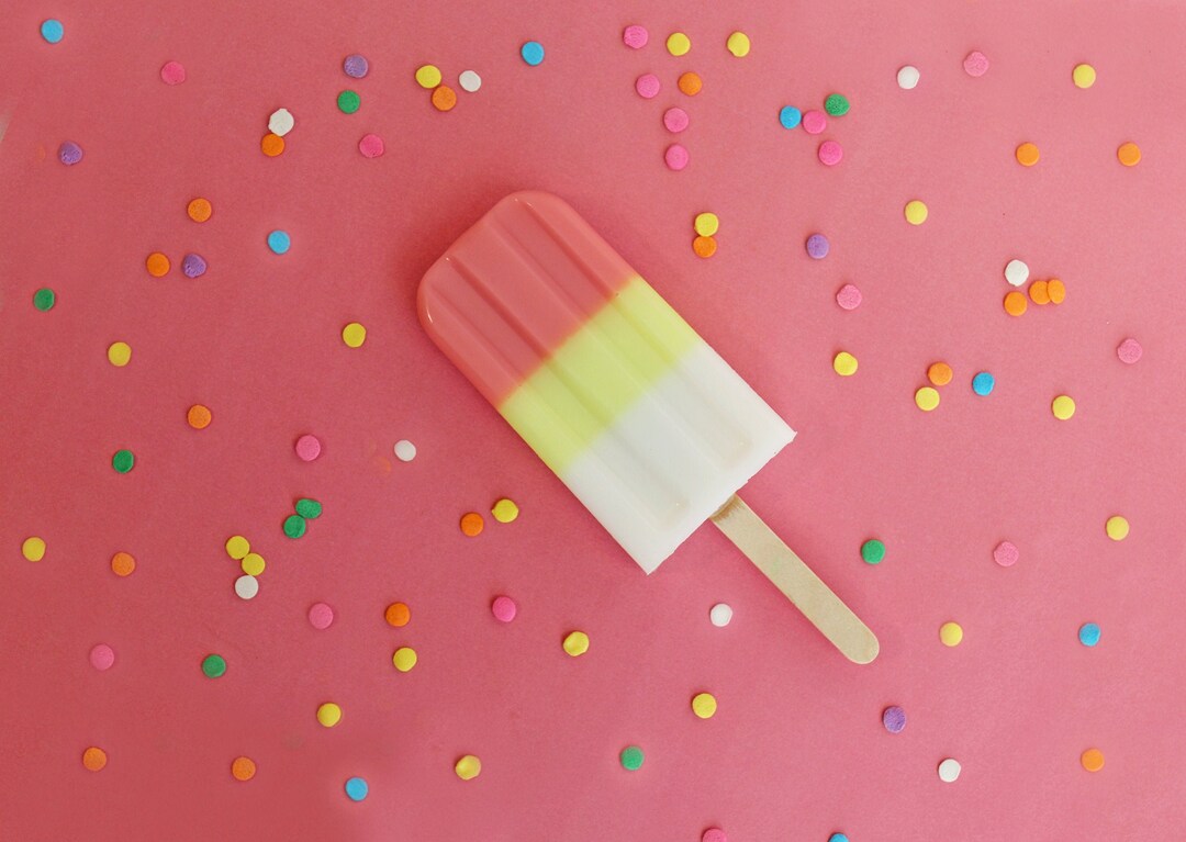 Soap Pop Cream Confetti Cupcake Soap Pop, Soapy Pop, Ice Cream Soap