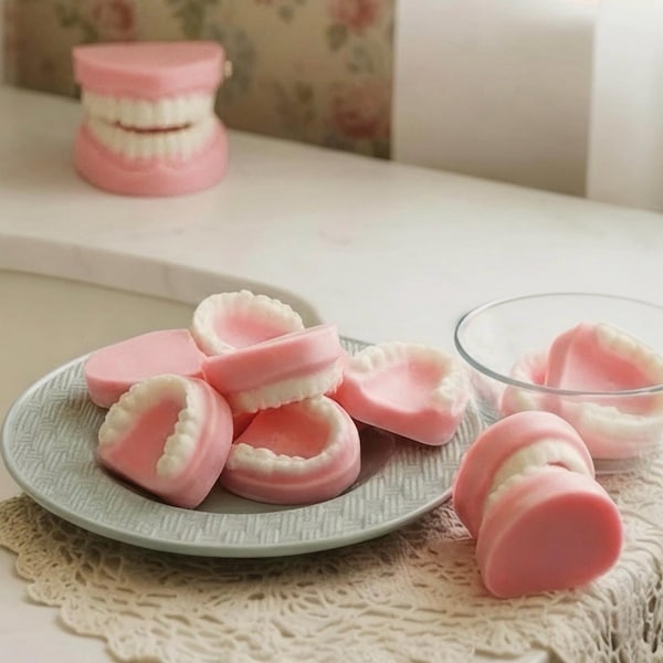 Denture Soap Set: Peppermint Scented, Dentist Gag Gift