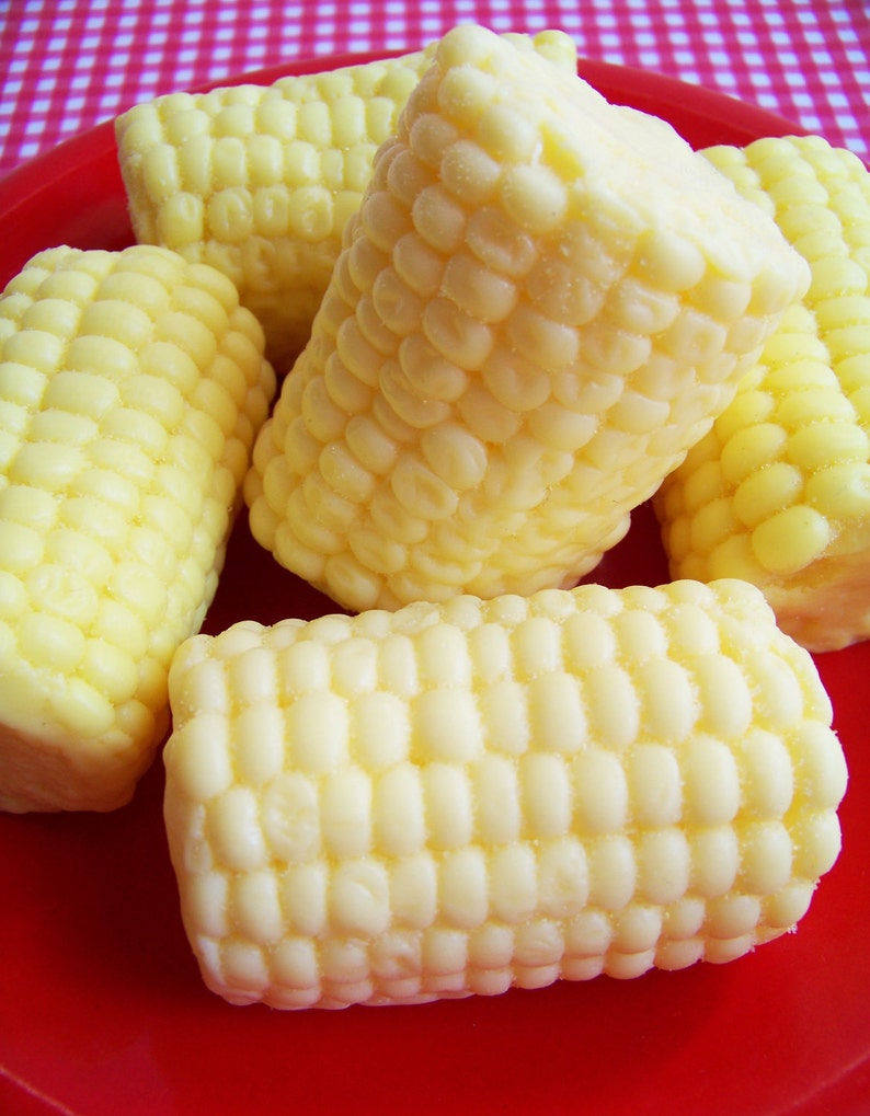 Corn On The Cob Soap Food Soap, Corn Soap, BBQ Soap, Party Favors, Gag Gift, Gift for Him, Prank Soap, Lemon Scent, Soap Favors, Kids Soap image 5